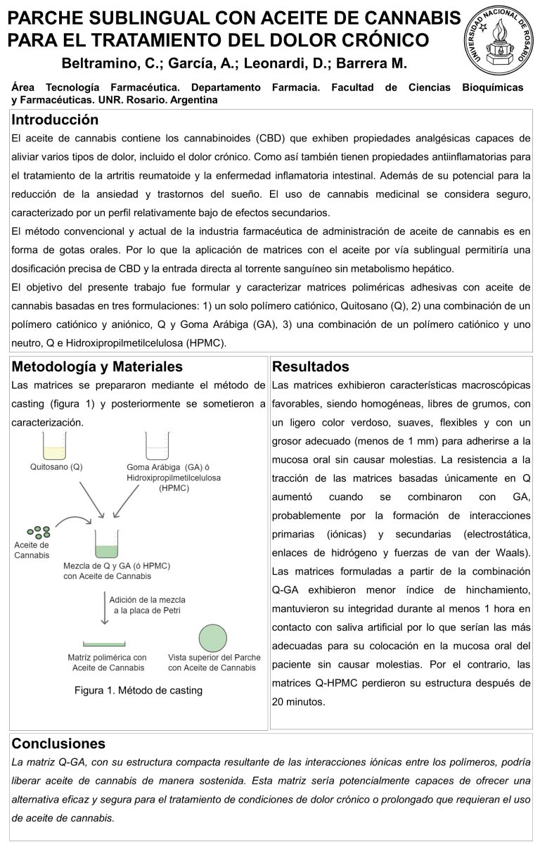 Lee más sobre el artículo PARCHE SUBLINGUAL CON ACEITE DE CANNABIS PARA EL TRATAMIENTO DEL DOLOR CRONICO