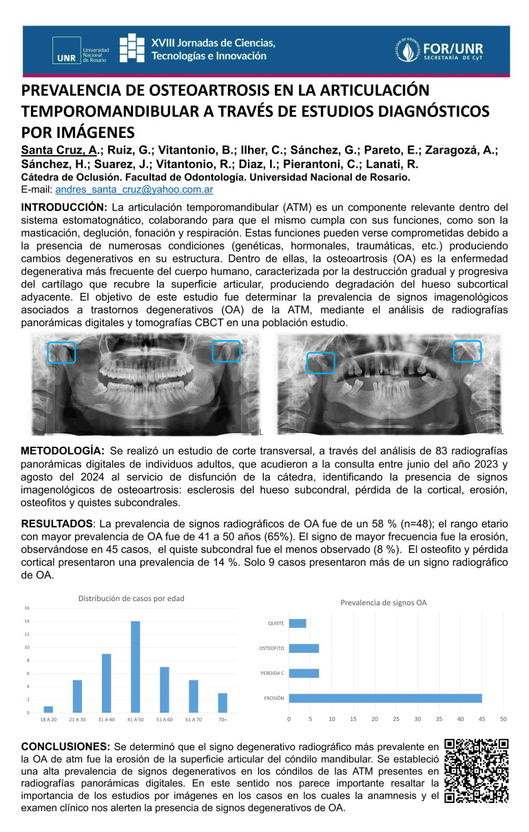 Lee más sobre el artículo PREVALENCIA DE OSTEOARTROSIS EN LA ATM A TRAVÉS DE ESTUDIOS DIAGNÓSTICOS POR IMÁGENES