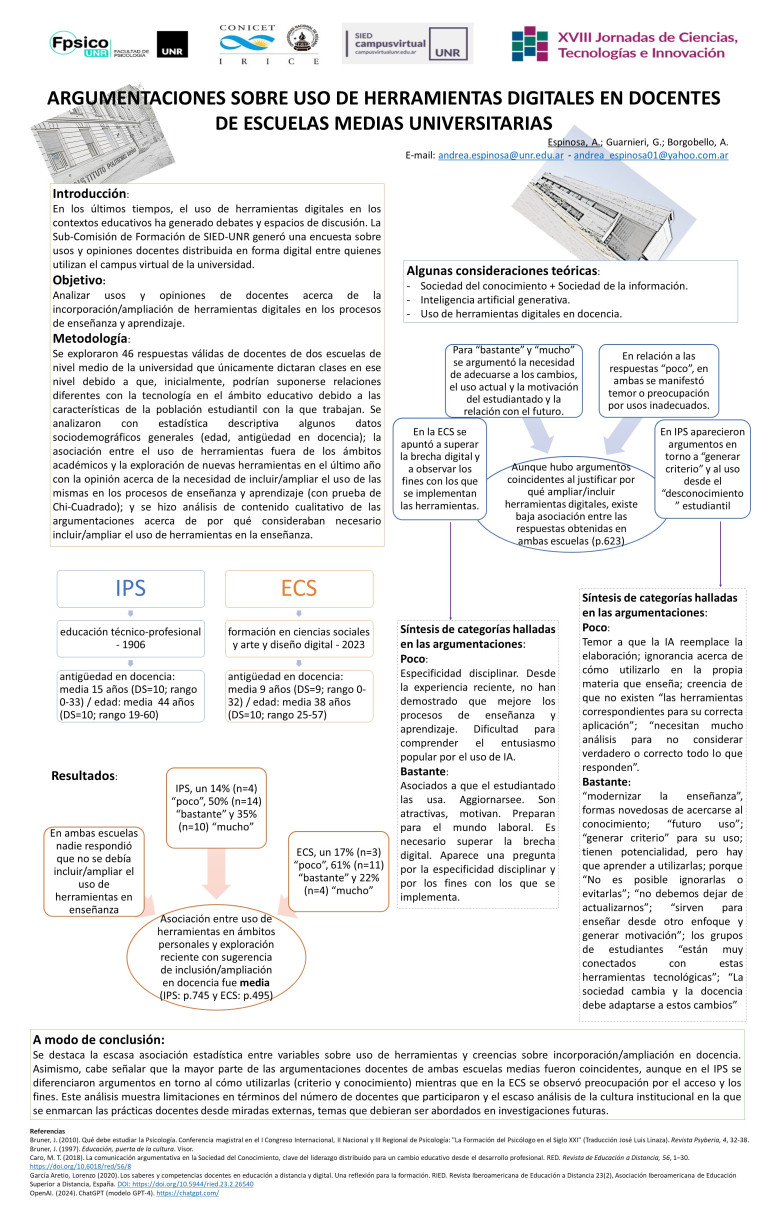 Read more about the article ARGUMENTACIONES SOBRE USO DE HERRAMIENTAS DIGITALES EN DOCENTES DE ESCUELAS MEDIAS UNIVERSITARIAS