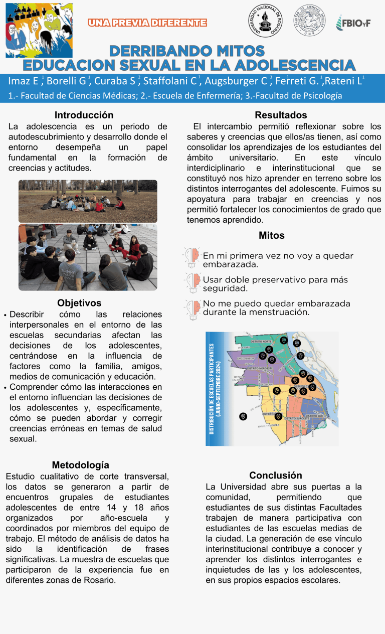 Read more about the article DERRIBANDO MITOS. EDUCACIÓN Sexual EN LA ADOLESCENCIA.
