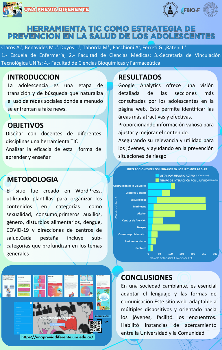 Read more about the article IMPLEMENTACION DE HERRAMIENTA TIC (TECNOLOGÍAS DE LA INFORMACIÓN Y LA COMUNICACIÓN) COMO ESTRATEGIA PARA PREVENCION EN LA SALUD DE LOS ADOLESCENTES