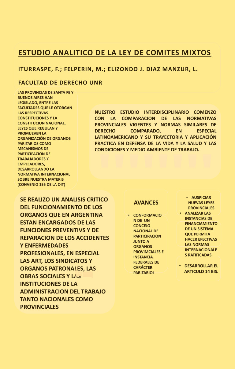 Read more about the article ESTUDIO ANALÍTICO DEL PROYECTO DE LEY DE COMITÉS MIXTOS