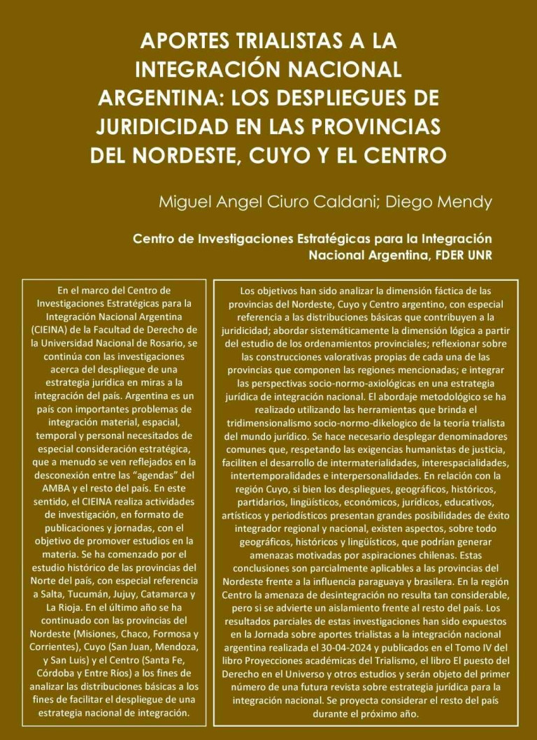 Read more about the article APORTES TRIALISTAS A LA INTEGRACIÓN NACIONAL ARGENTINA: LOS DESPLIEGUES DE JURIDICIDAD EN LAS PROVINCIAS DEL NORDESTE, CUYO Y EL CENTRO