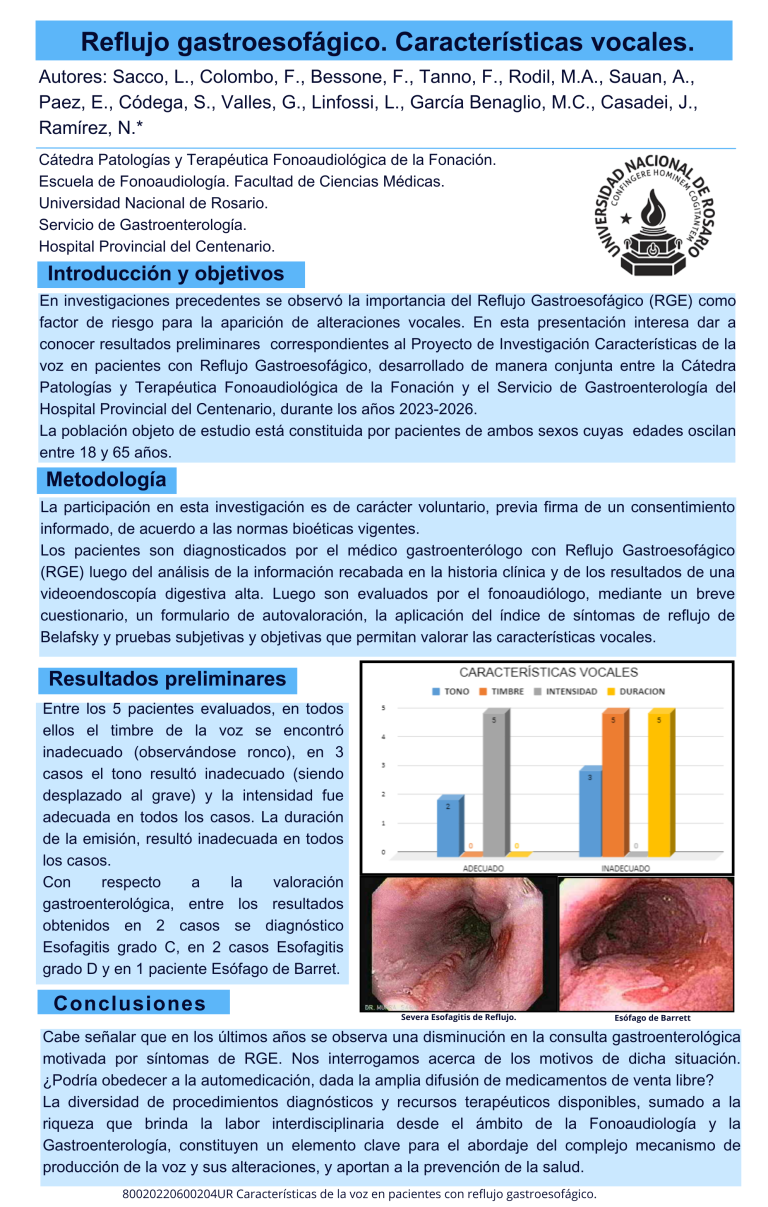 Lee más sobre el artículo Reflujo gastroesofágico. Características vocales