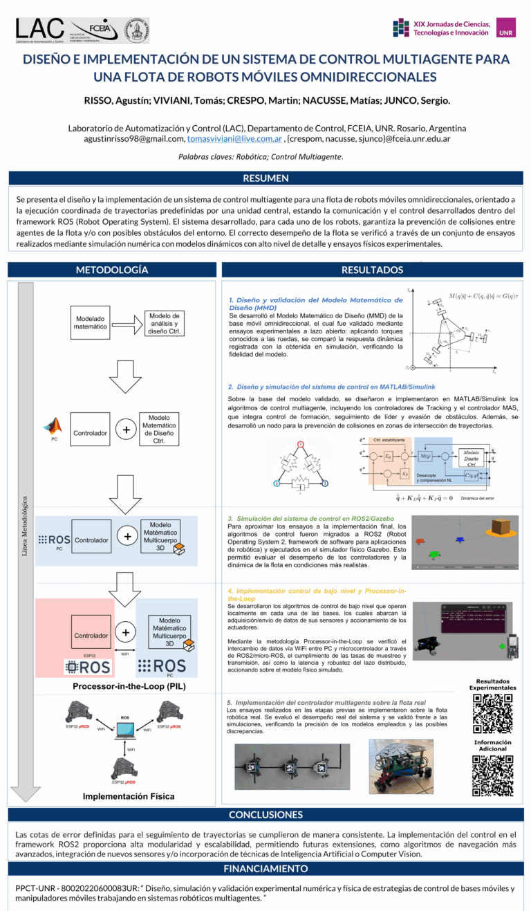 Lee más sobre el artículo DISEÑO E IMPLEMENTACIÓN DE UN SISTEMA DE CONTROL MULTIAGENTE DE BASES MÓVILES OMNIDIRECCIONALES