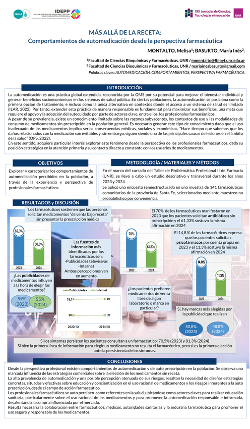 Lee más sobre el artículo MÁS ALLÁ DE LA RECETA: COMPORTAMIENTOS DE AUTOMEDICACIÓN DESDE LA PERSPECTIVA FARMACÉUTICA