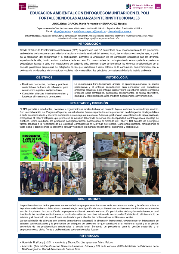 Lee más sobre el artículo EDUCACIÓN AMBIENTAL CON ENFOQUE COMUNITARIO EN EL POLI. FORTALECIENDO LAS ALIANZAS INTERINSTITUCIONALES.