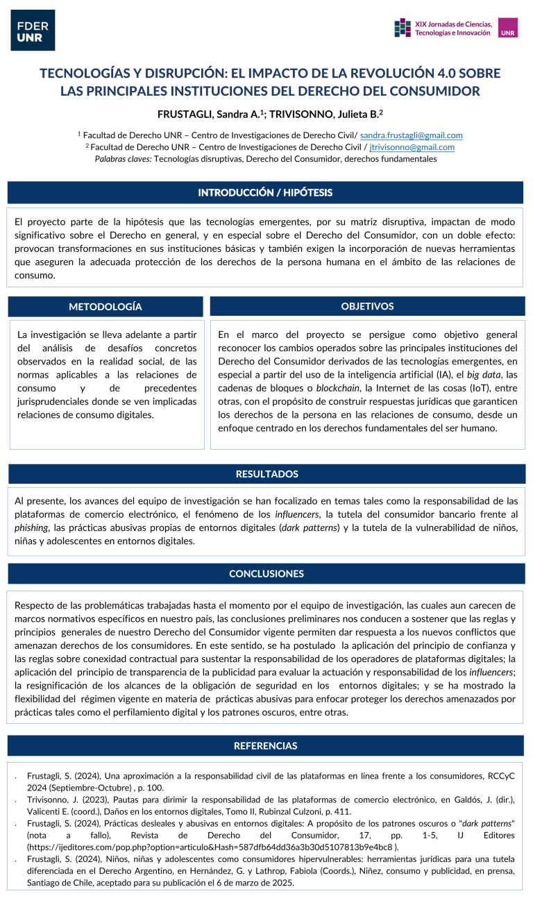 Lee más sobre el artículo TECNOLOGÍAS Y DISRUPCIÓN: EL IMPACTO DE LA REVOLUCIÓN 4.0 SOBRE LAS PRINCIPALES INSTITUCIONES DEL DERECHO DEL CONSUMIDOR