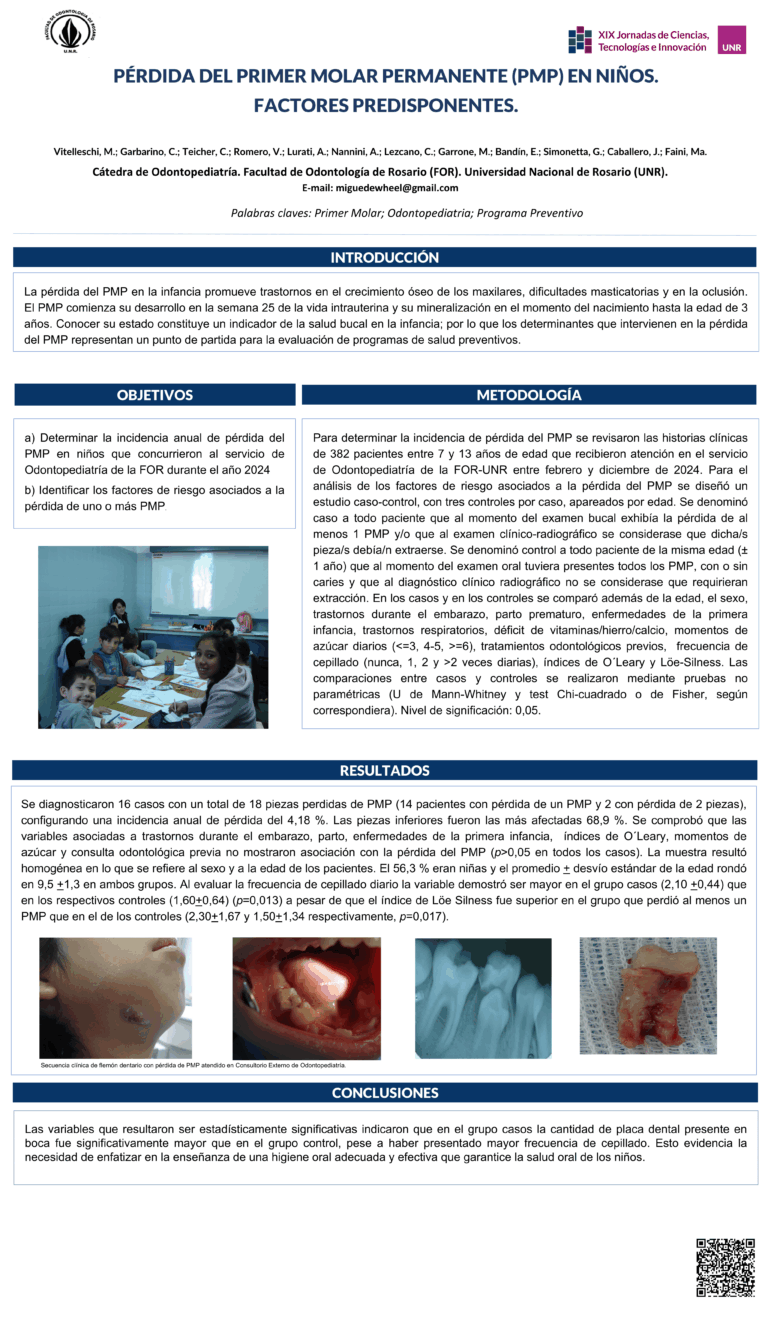 Lee más sobre el artículo PÉRDIDA DEL PRIMER MOLAR PERMANENTE (PMP) EN NIÑOS. FACTORES PREDISPONENTES.