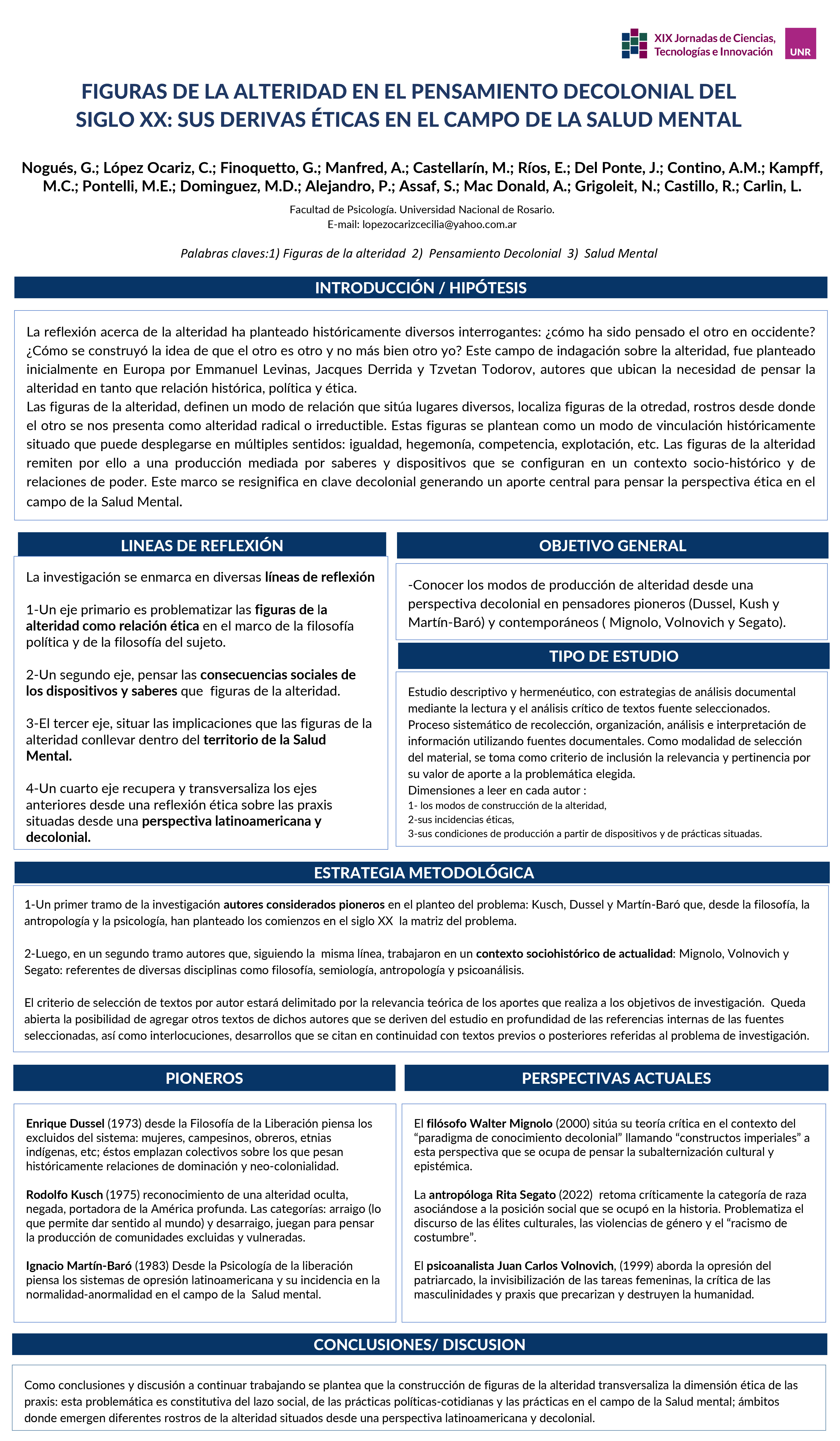 Lee más sobre el artículo FIGURAS DE LA ALTERIDAD EN EL PENSAMIENTO DECOLONIAL DEL SIGLO XX: SUSDERIVAS ÉTICAS EN EL CAMPO DE LA SALUD MENTAL.
