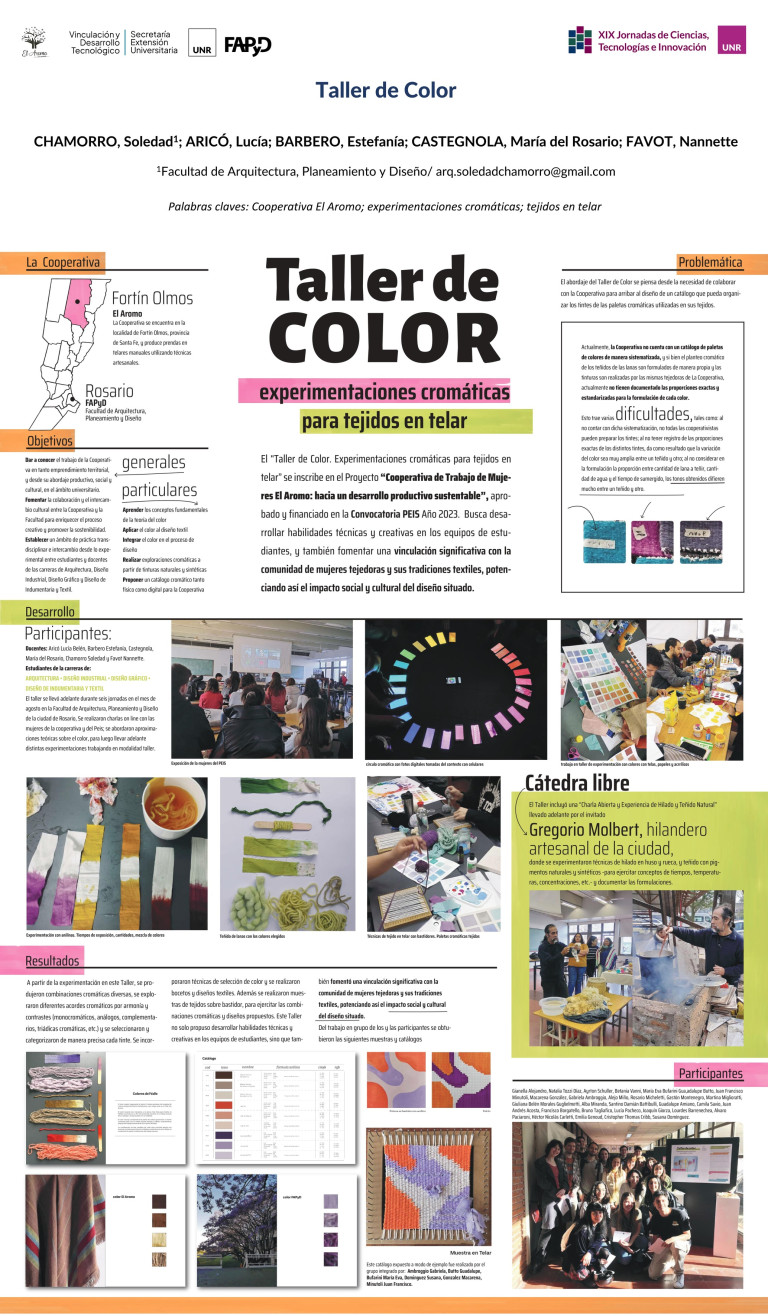 Lee más sobre el artículo TALLER DE COLOR – EXPERIMENTACIONES CROMÁTICAS PARA TEJIDOS EN TELAR