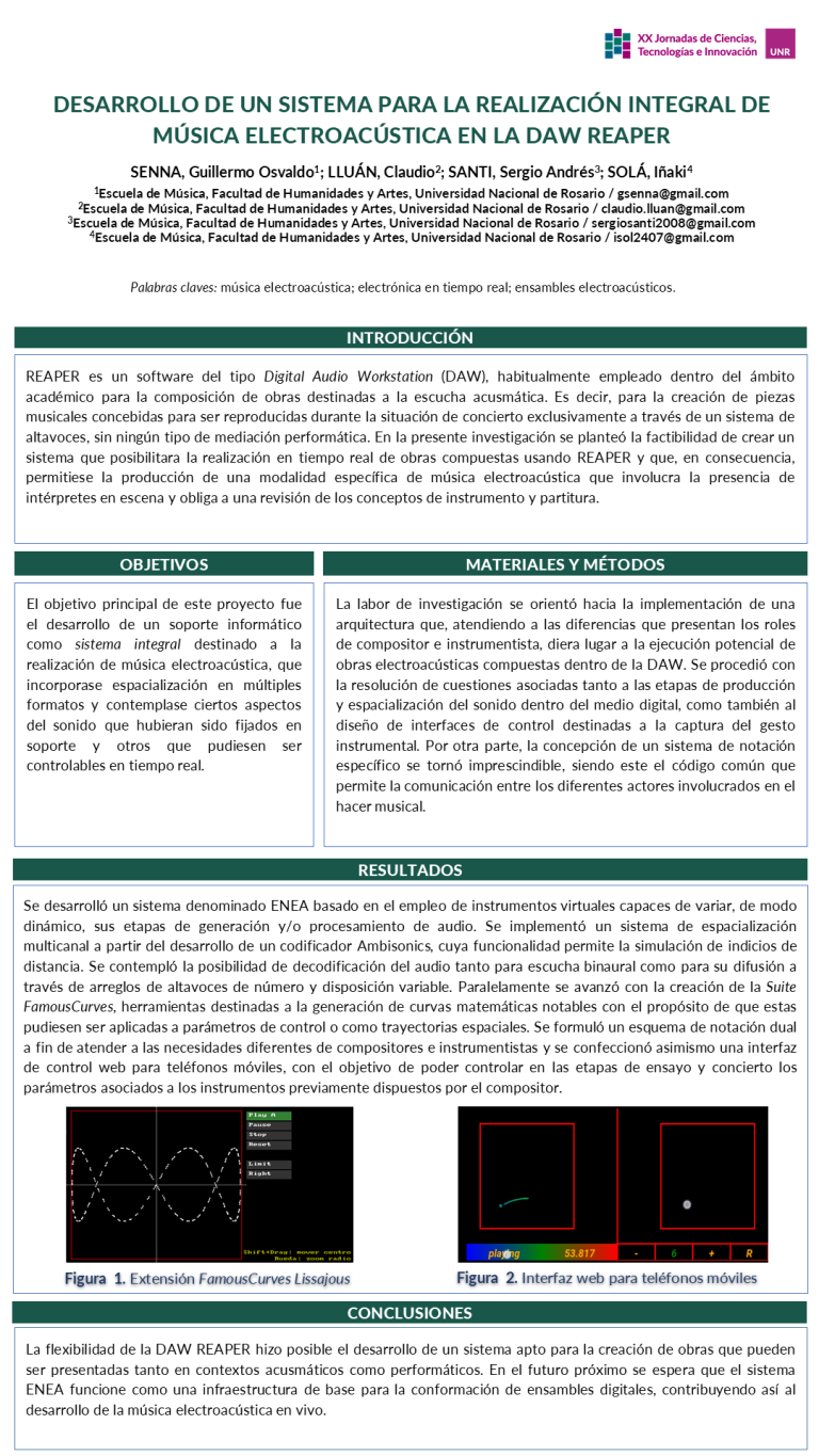 Lee más sobre el artículo DESARROLLO DE UN SISTEMA PARA LA REALIZACIÓN INTEGRAL DE MÚSICA ELECTROACÚSTICA EN LA DAW REAPER