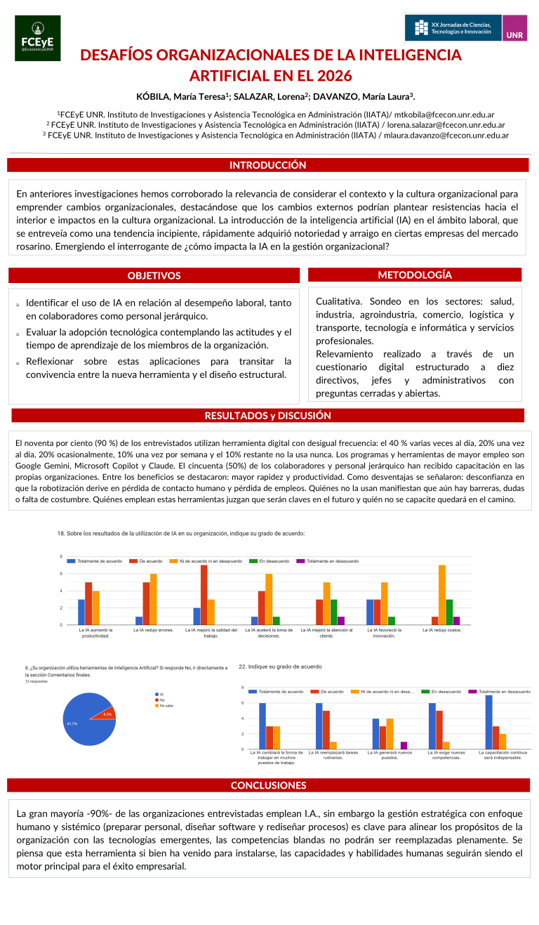 Lee más sobre el artículo DESAFÍOS ORGANIZACIONALES DE LA INTELIGENCIA ARTIFICIAL EN EL 2026