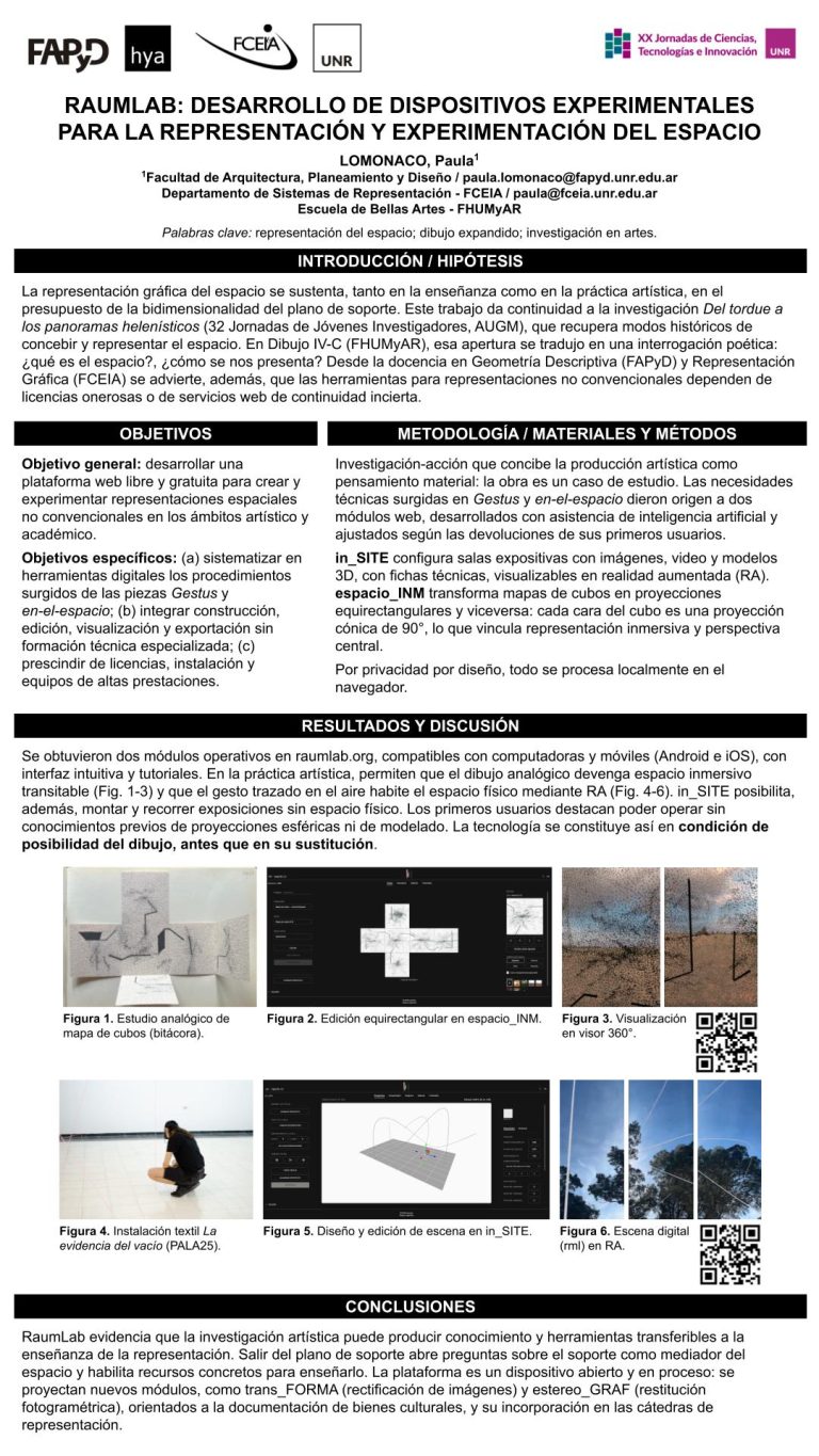 Lee más sobre el artículo RaumLab: desarrollo de dispositivos experimentales para la representación y experimentación del espacio